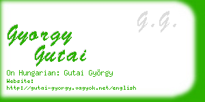 gyorgy gutai business card